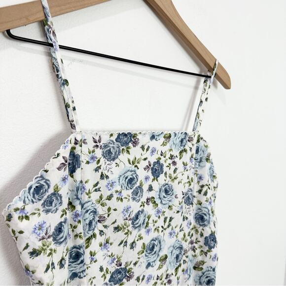 Mable Sumira Bottom Flare Floral Sleeveless Mini Dress size medium - Picture 4 of 8